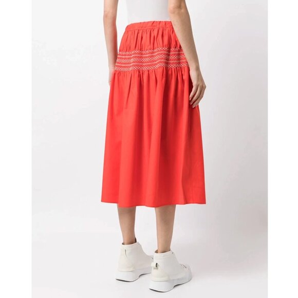 Sofie D'Hoore "Saudad" Cotton Skirt in Poppy Red, size 34. (fits size XS/S ish) - Picture 10 of 11